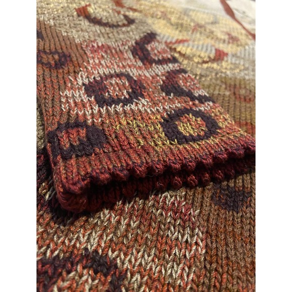 Peruvian Connection Sweater Multicolor Alpaca Cardigan XL - Picture 4 of 11